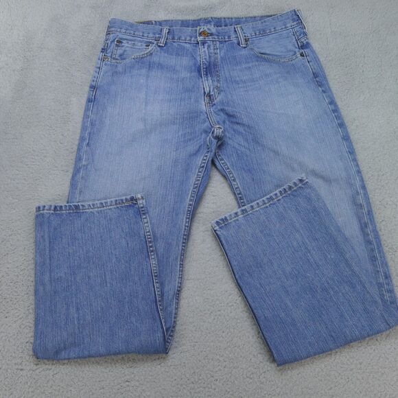 Vintage Levis 569 Jeans Relaxed Straight Men 34X34 Faded Distressed Baggy Grunge - Picture 1 of 16